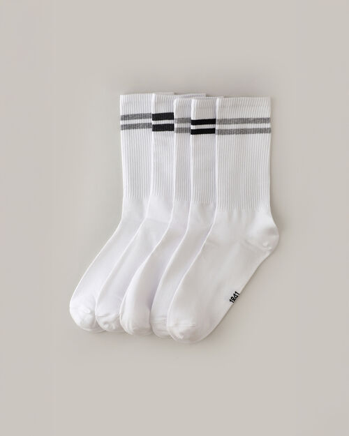 Paquete Calcetines Blanco Rib